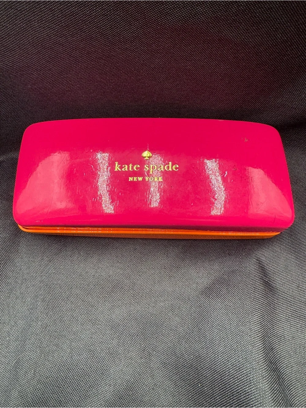 kate spade Hot Pink and Orange Gloss Eyewear Case
